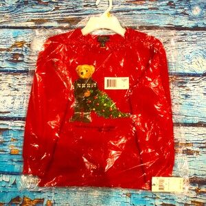 NWT Polo Ralph Lauren Christmas Bear Seeatshirt